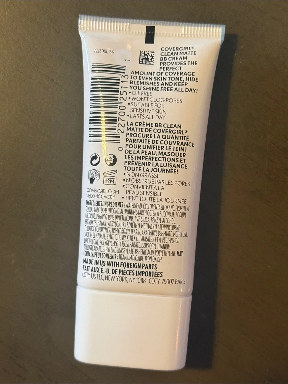 🌻 Covergirl Clean Matte BB Cream for Oily Skin in 530 Light/Medium NWT